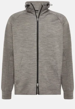 Boggi Milano Sweat-Shirt Full Zip En Mélange Coton Scuba Léger