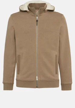 Boggi Milano Sweat-shirt Rembourré À Capuche En Coton Tencel