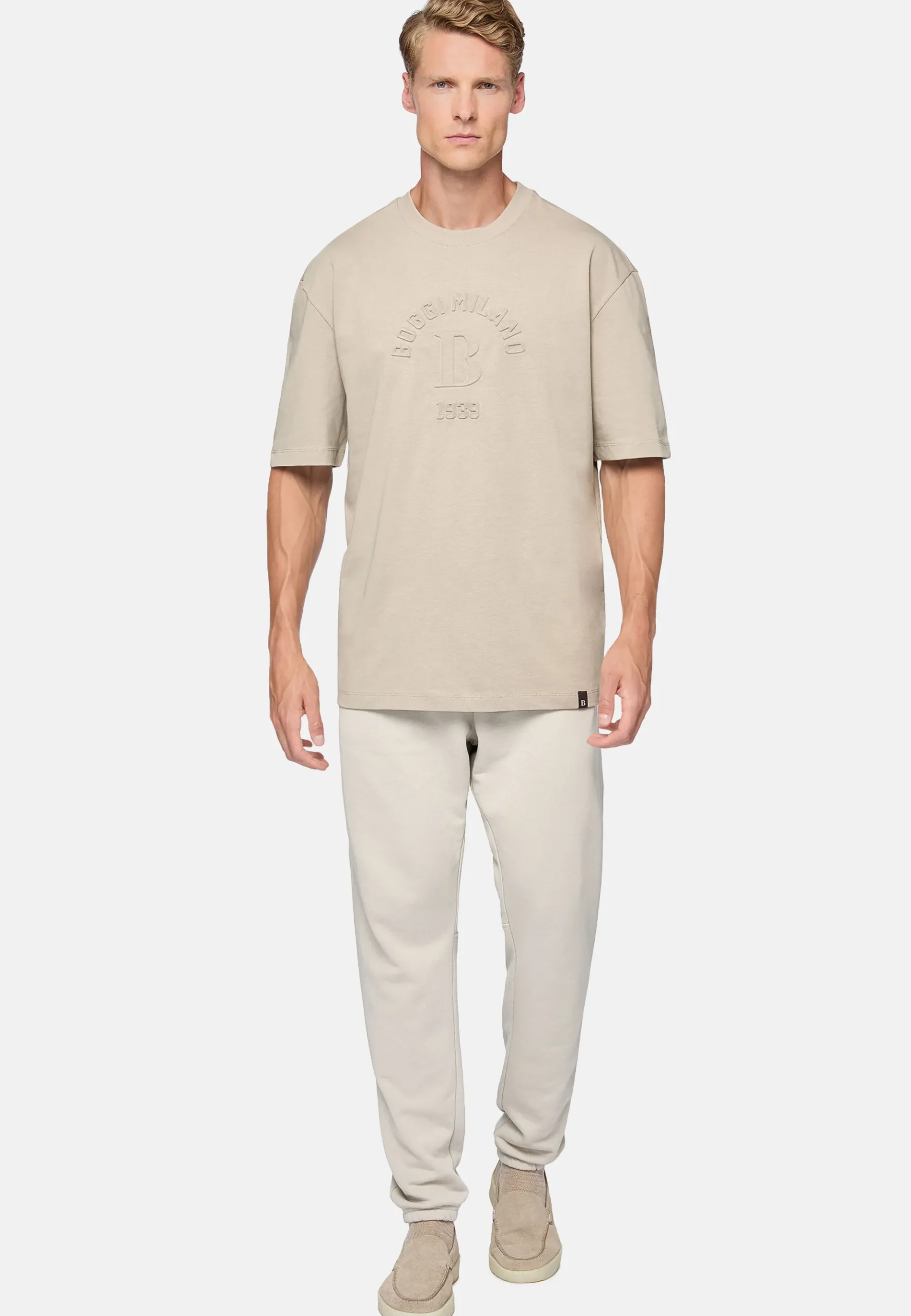 Boggi Milano T-shirt En Coton Bio Mélangé
