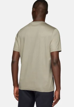 Boggi Milano T-Shirt En Jersey De Coton Et Tencel