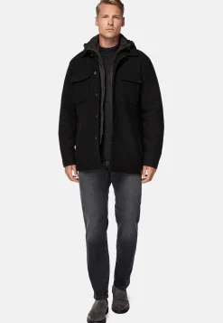 Boggi Milano Veste Chemise Blink En Laine Avec Plastron