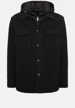 Boggi Milano Veste Chemise Blink En Laine Avec Plastron