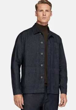Boggi Milano Veste Chemise De Travail En Denim