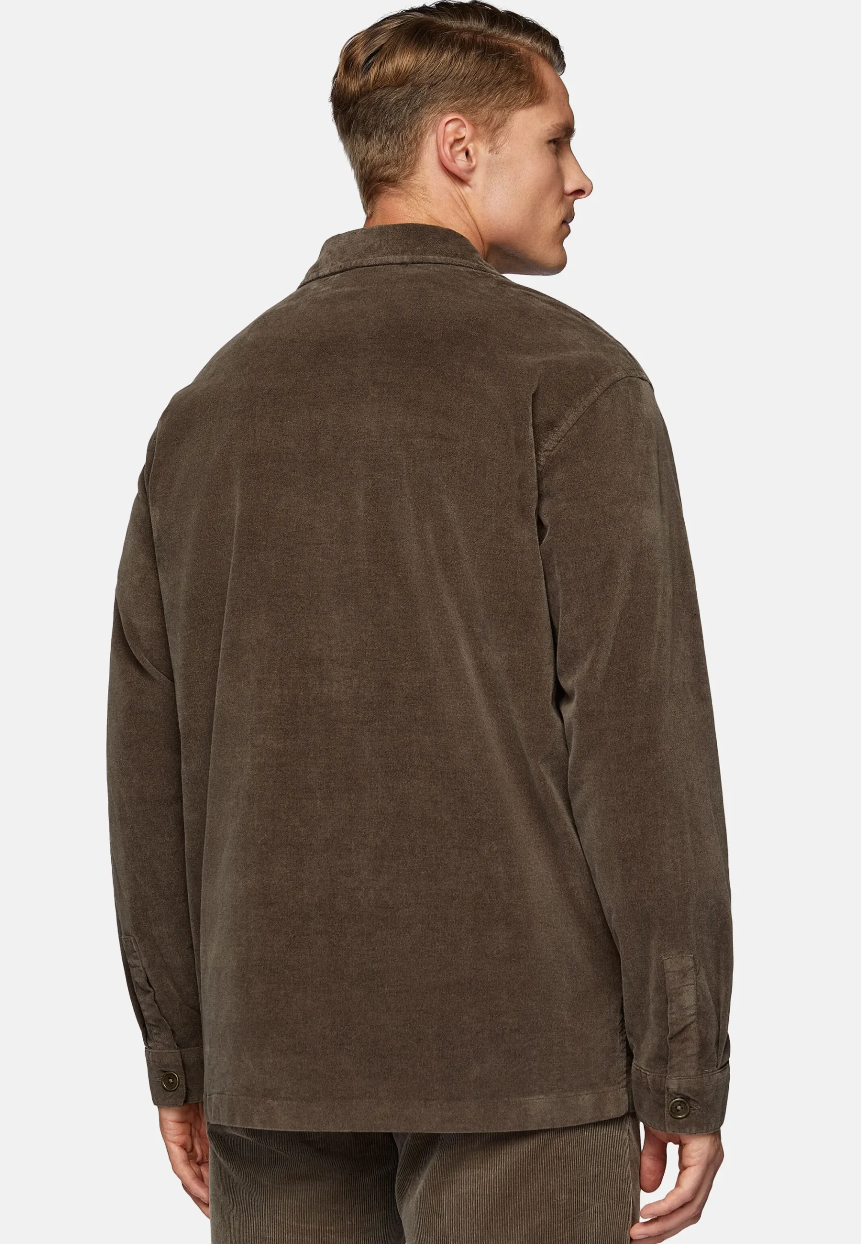 Boggi Milano Veste Chemise En Moleskine