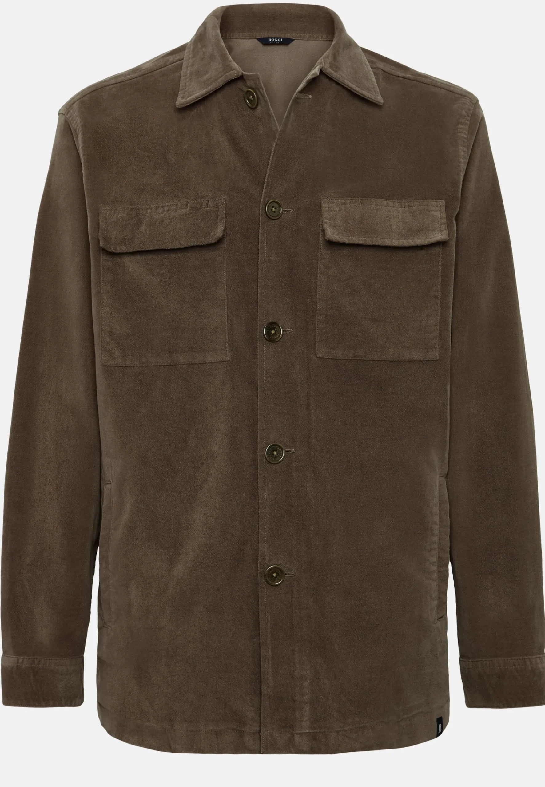 Boggi Milano Veste Chemise En Moleskine