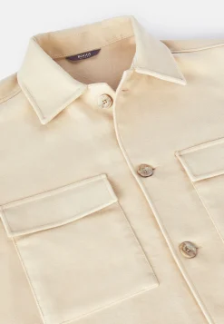 Boggi Milano Veste Chemise En Moleskine Link