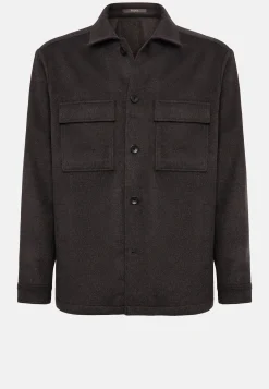 Boggi Milano Veste Chemise Link En Cachemire Mélangé