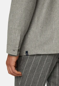 Boggi Milano Veste Chemise Link En Flanelle De Laine