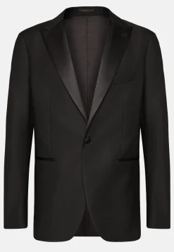 Boggi Milano Veste De Smoking En Laine Avec Revers En Pointe