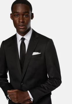 Boggi Milano Veste En Sergé De Laine Extensible