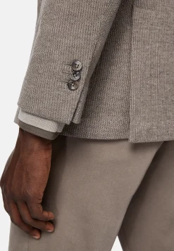 Boggi Milano Veste Gris Tourterelle B Jersey En Mélange De Coton Et Laine