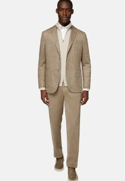 Boggi Milano Veste Gris Tourterelle B Jersey En Laine Mélangée