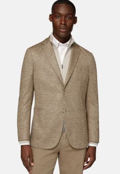 Boggi Milano Veste Gris Tourterelle B Jersey En Laine Mélangée