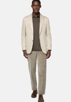 Boggi Milano Veste Sable B Jersey En Coton Cachemire Et Tencel