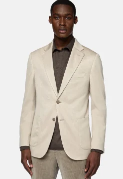 Boggi Milano Veste Sable B Jersey En Coton Cachemire Et Tencel